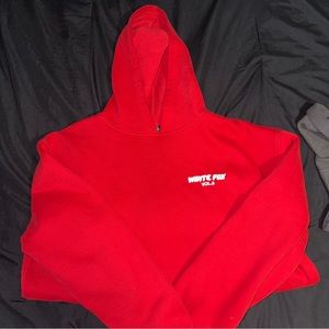 White fox hoodie